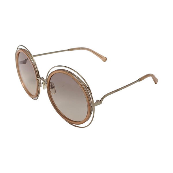 Brown Metal Sunglasses