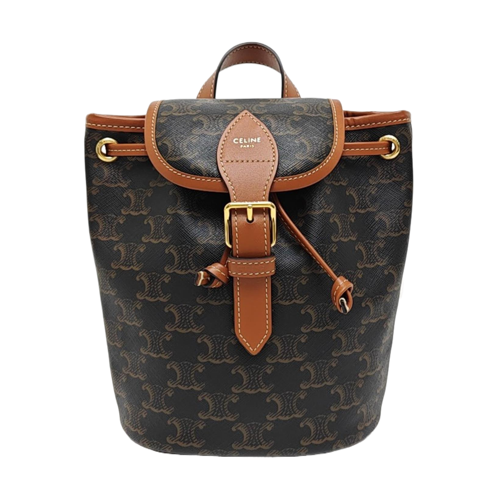 TRIOMPHE Mini Coated Canvas Brown