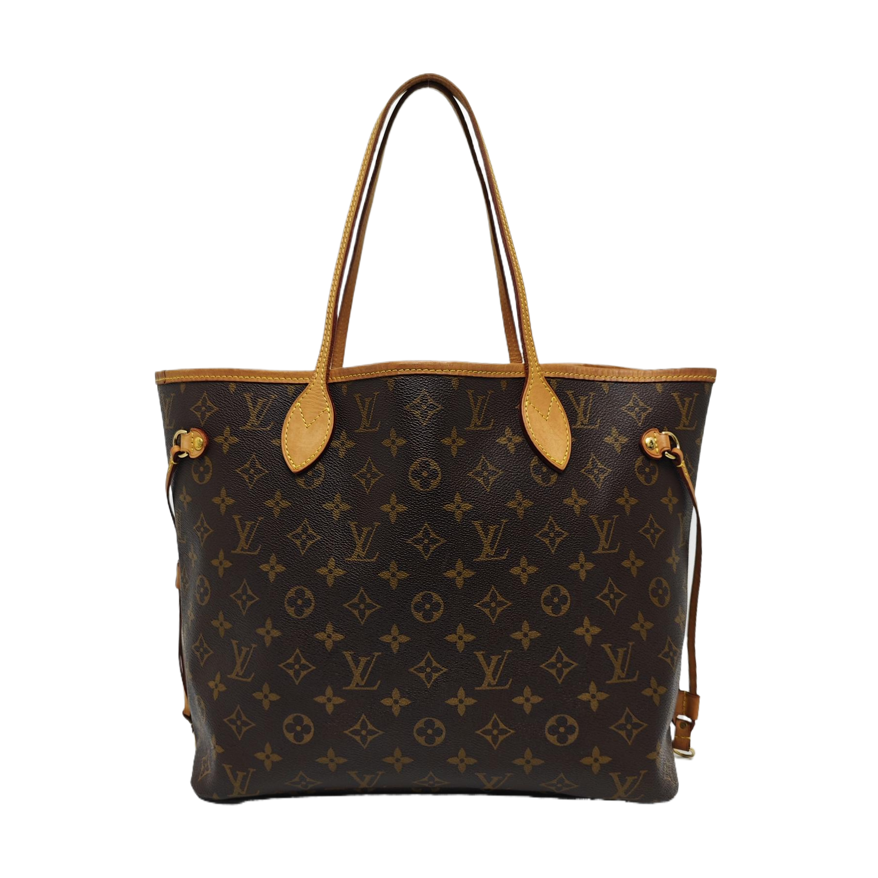 NEVERFULL MM Monogram Coated Canvas Brown