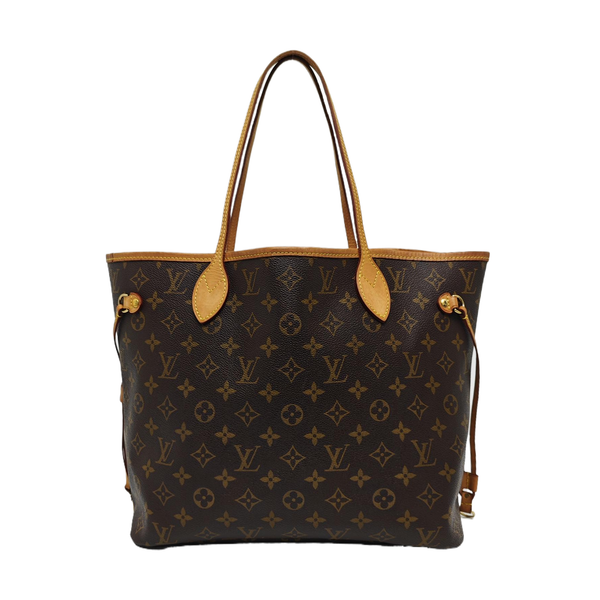 NEVERFULL MM Monogram Coated Canvas Brown
