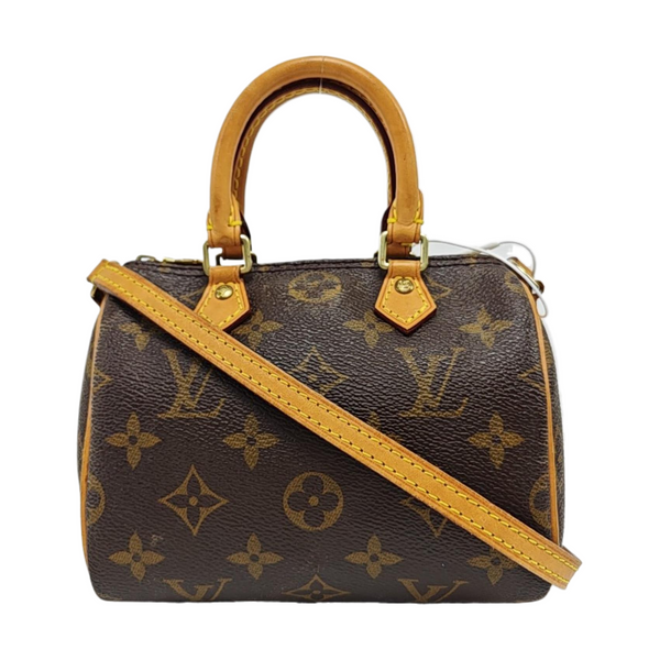 SPEEDY Nano Monogram lona revestida marrón