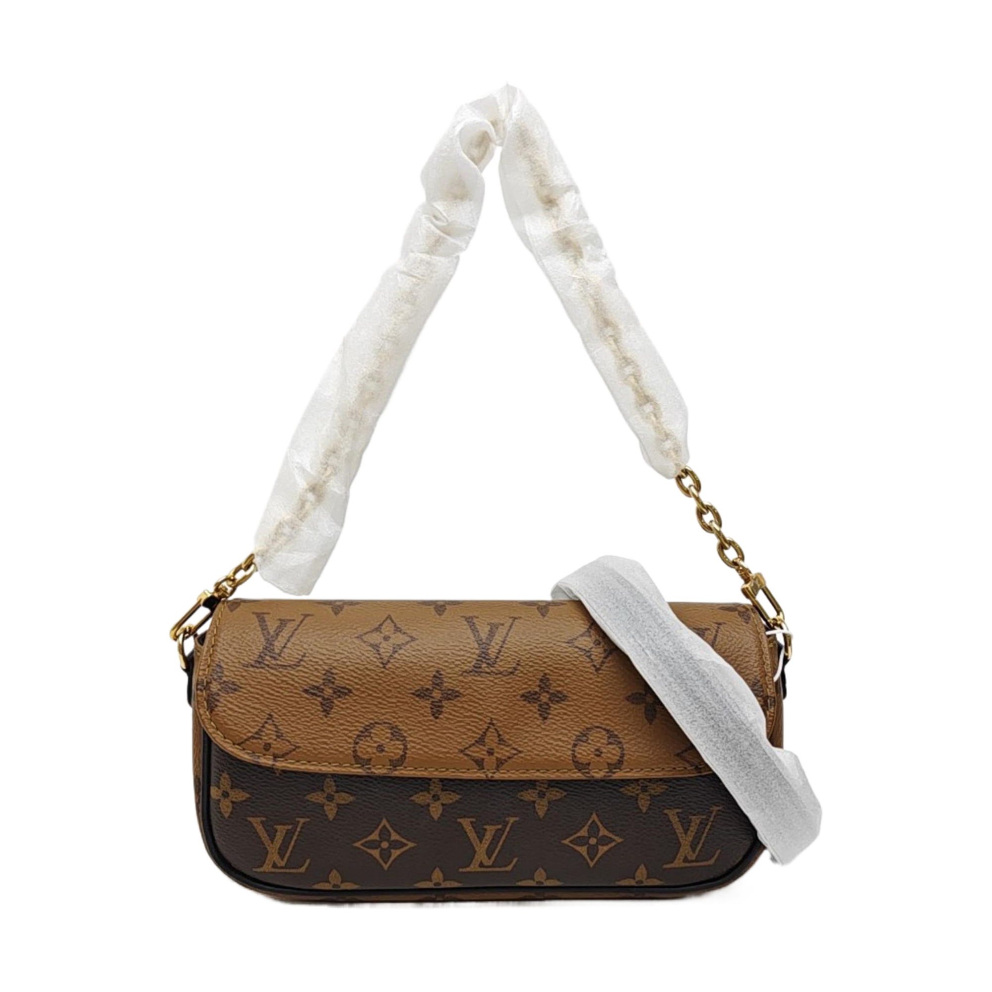 IVY Monogram Coated Canvas Brown