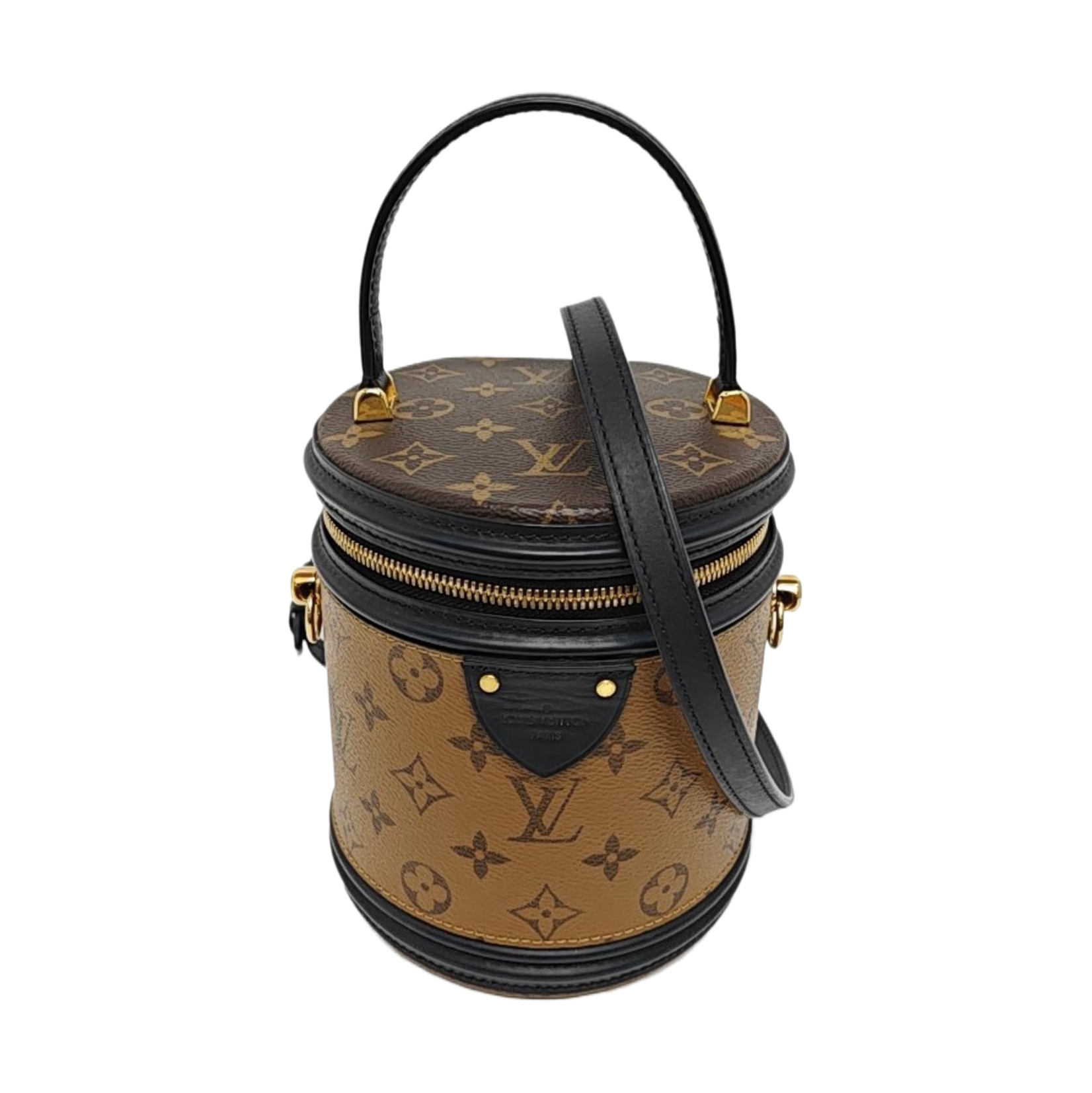 CANNES PM Monogram Coated Canvas Brown