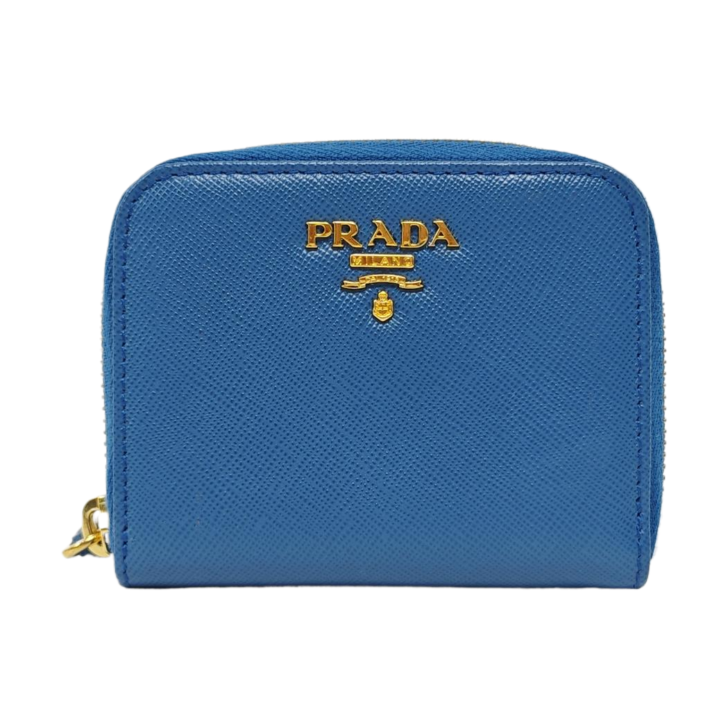 Calfskin Card Holder Blue