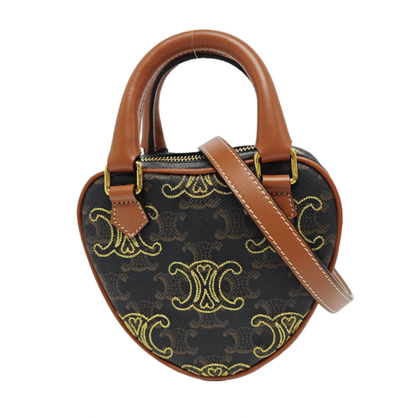 Coated Canvas Shoulder Bag Black