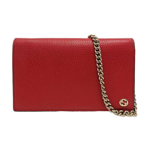 GG Marmont Super Mini Calfskin Red