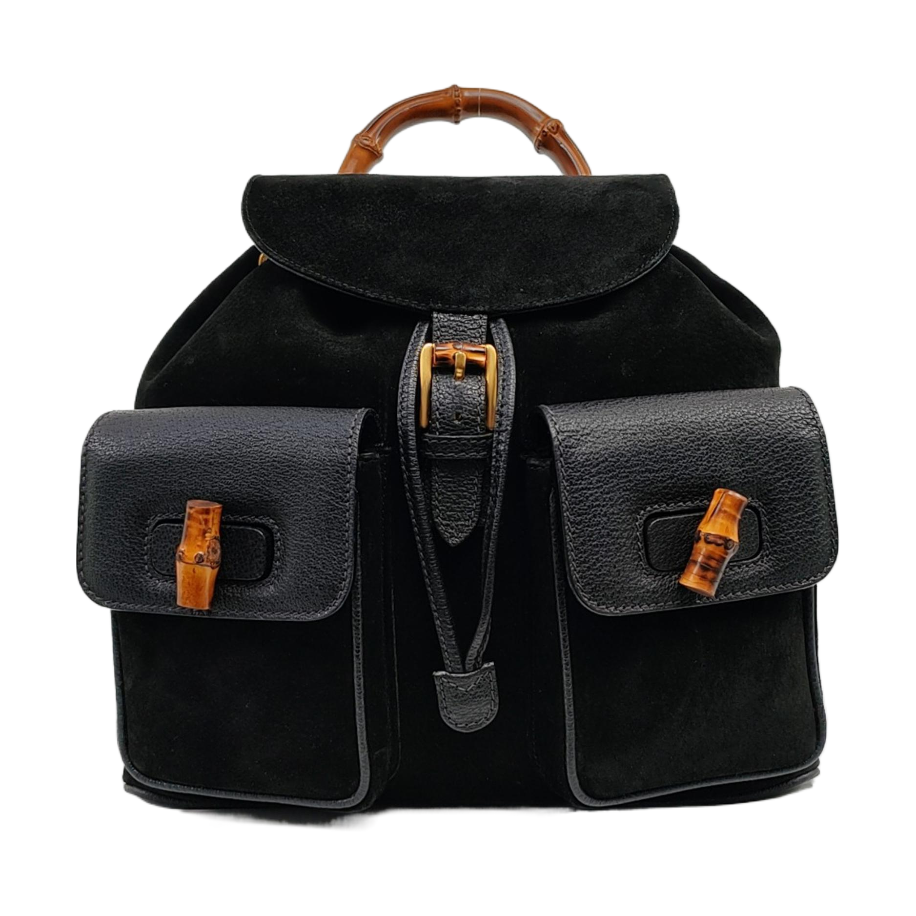 Authenticated pre-owned  Bamboo 1947 Suede Black - Backpack at Looply