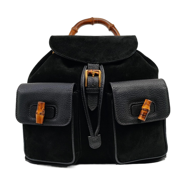 Authenticated pre-owned  Bamboo 1947 Suede Black - Backpack at Looply