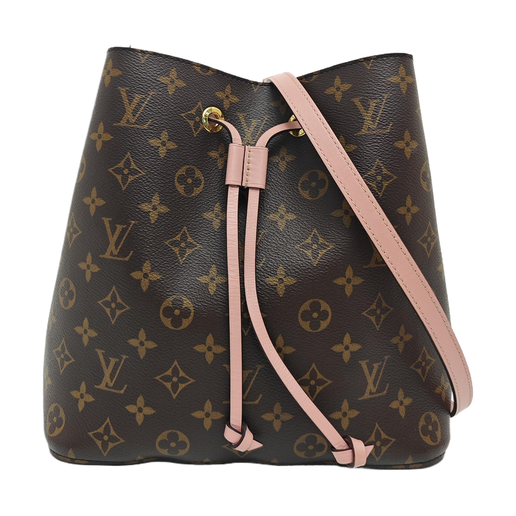 NÉONOÉ MM Monogram Coated Canvas Brown