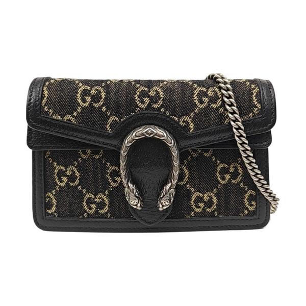 Dionysus Super Mini Monogram Denim Black