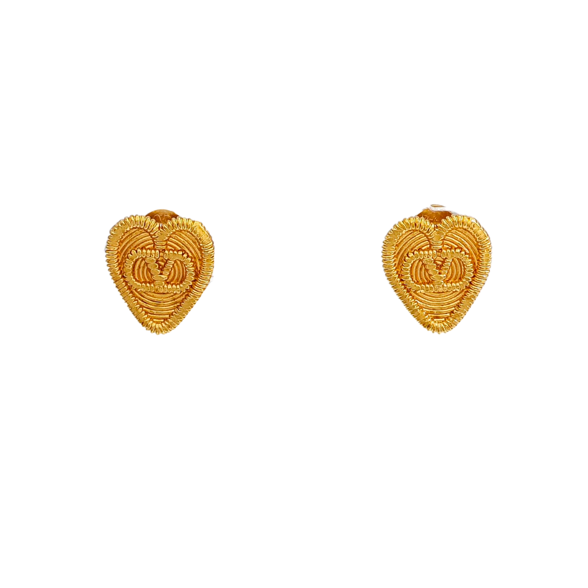 Metal Gold Stud Earrings