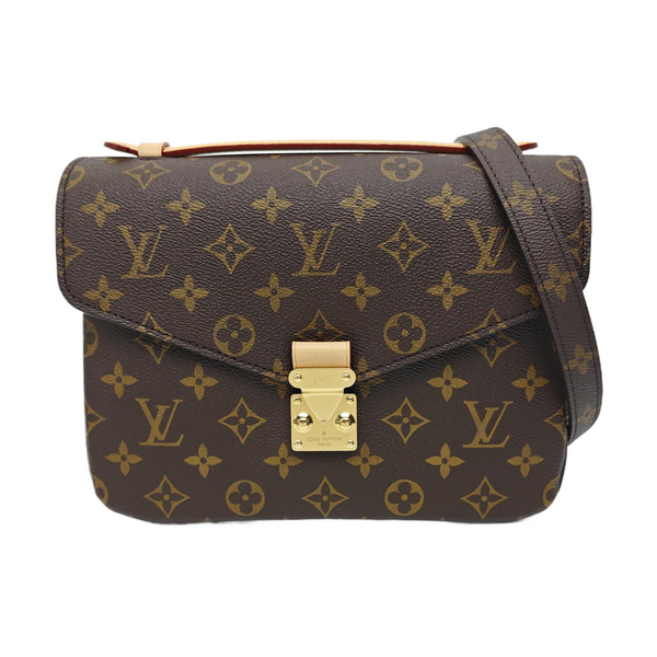 MÉTIS MM Monogram Coated Canvas Brown