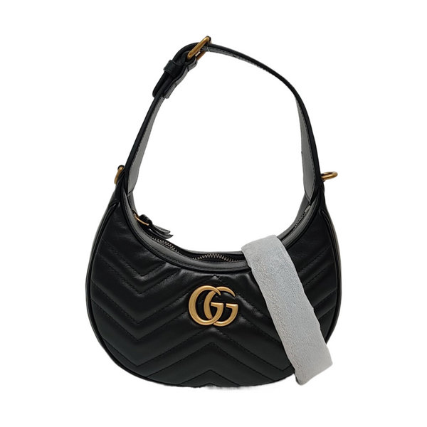 GG Marmont Mini Quilted Calfskin Black