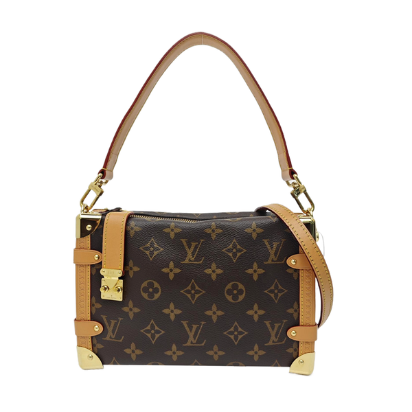 SIDE TRUNK MM Monogram Coated Canvas Brown