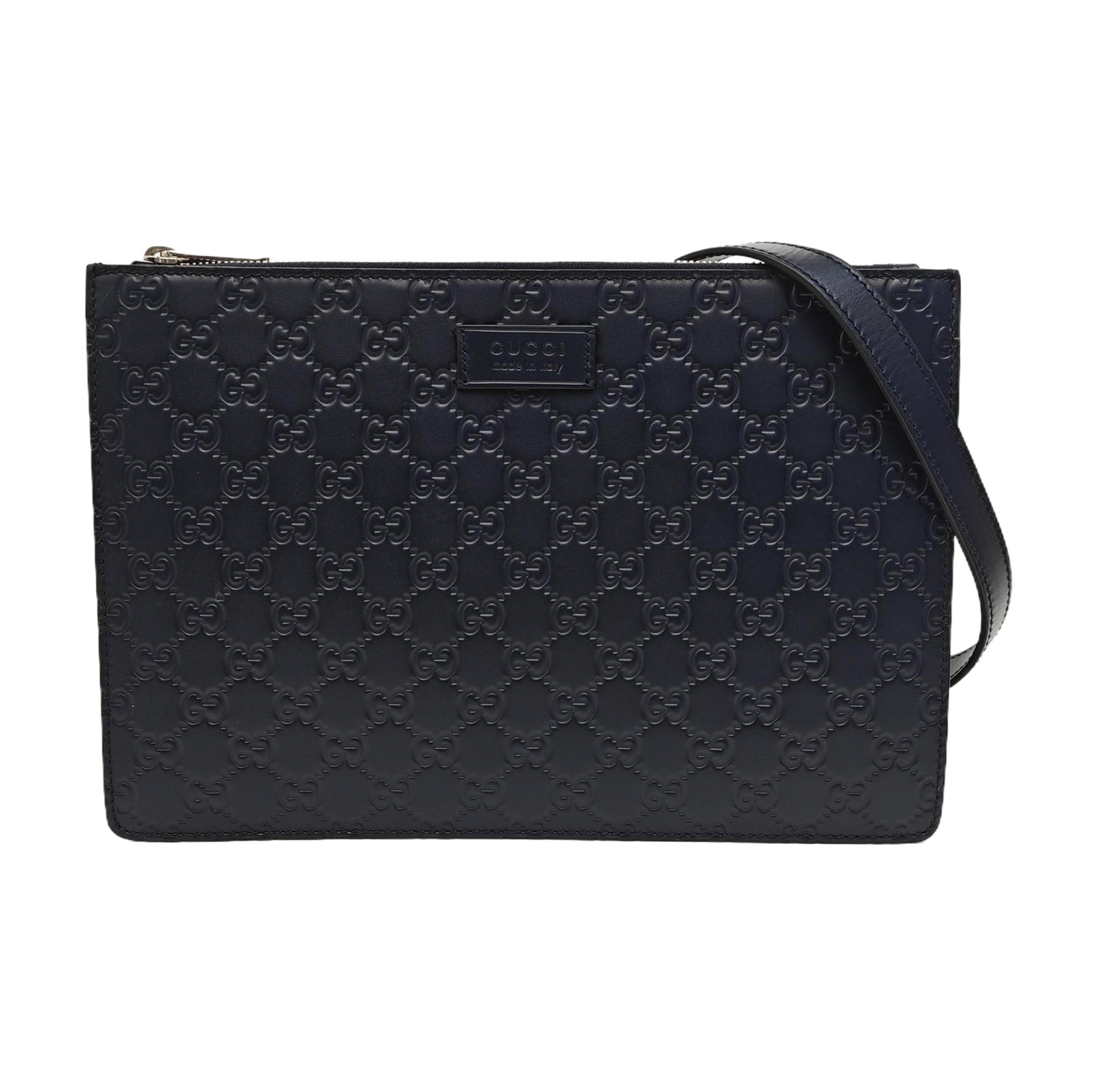 Signature Monogram Calfskin Blue