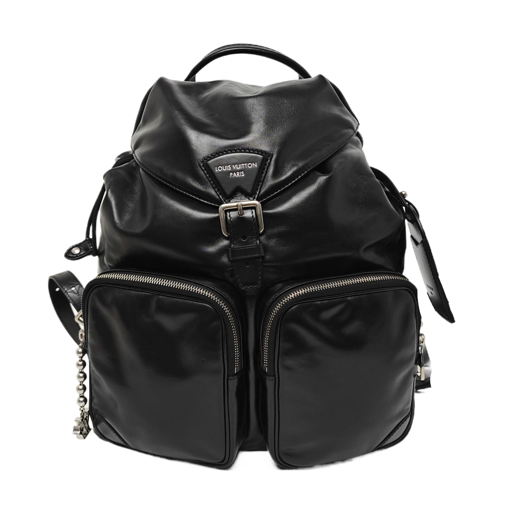 MONTSOURIS CARGO Monogram Calfskin Black