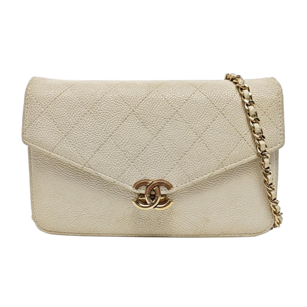 WOC Quilted Calfskin White