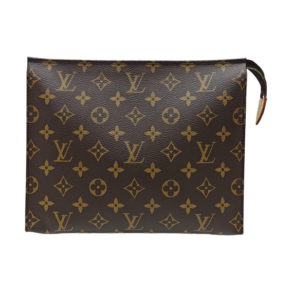 TOILET POCKET 26 Monogram Coated Canvas Brown
