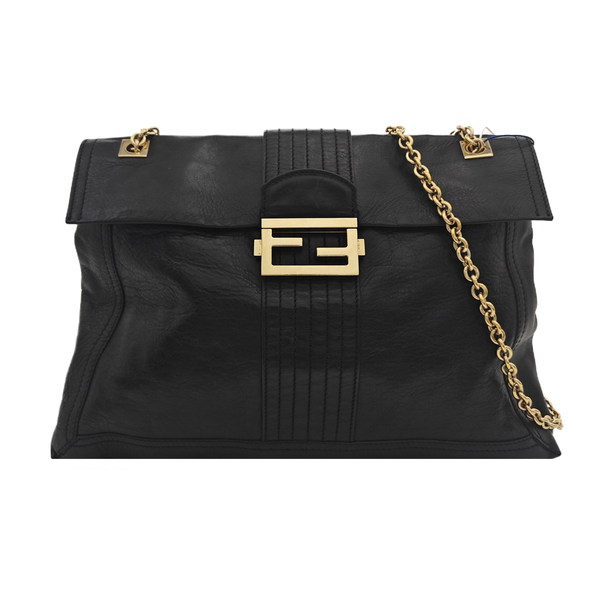 Baguette Quilted Calfskin Black