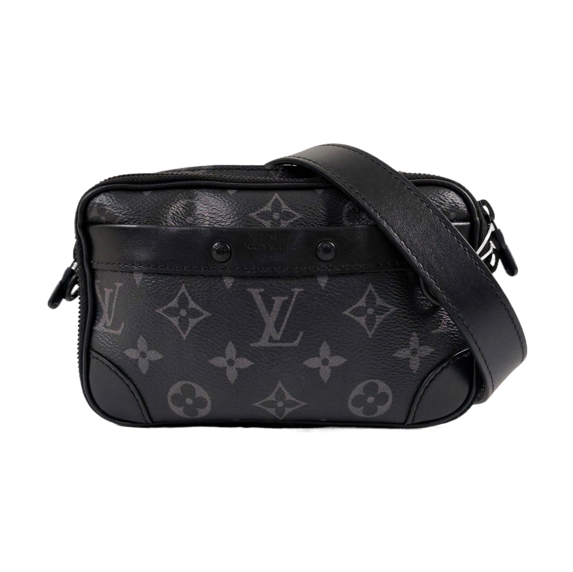 ALPHA Nano Monogram Coated Canvas Black