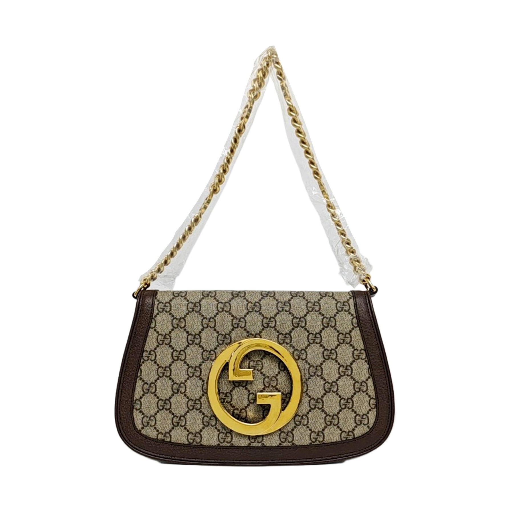Blondie Small Monogram Coated Canvas Brown
