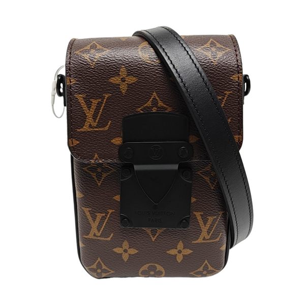S LOCK Mini Monogram Coated Canvas Brown