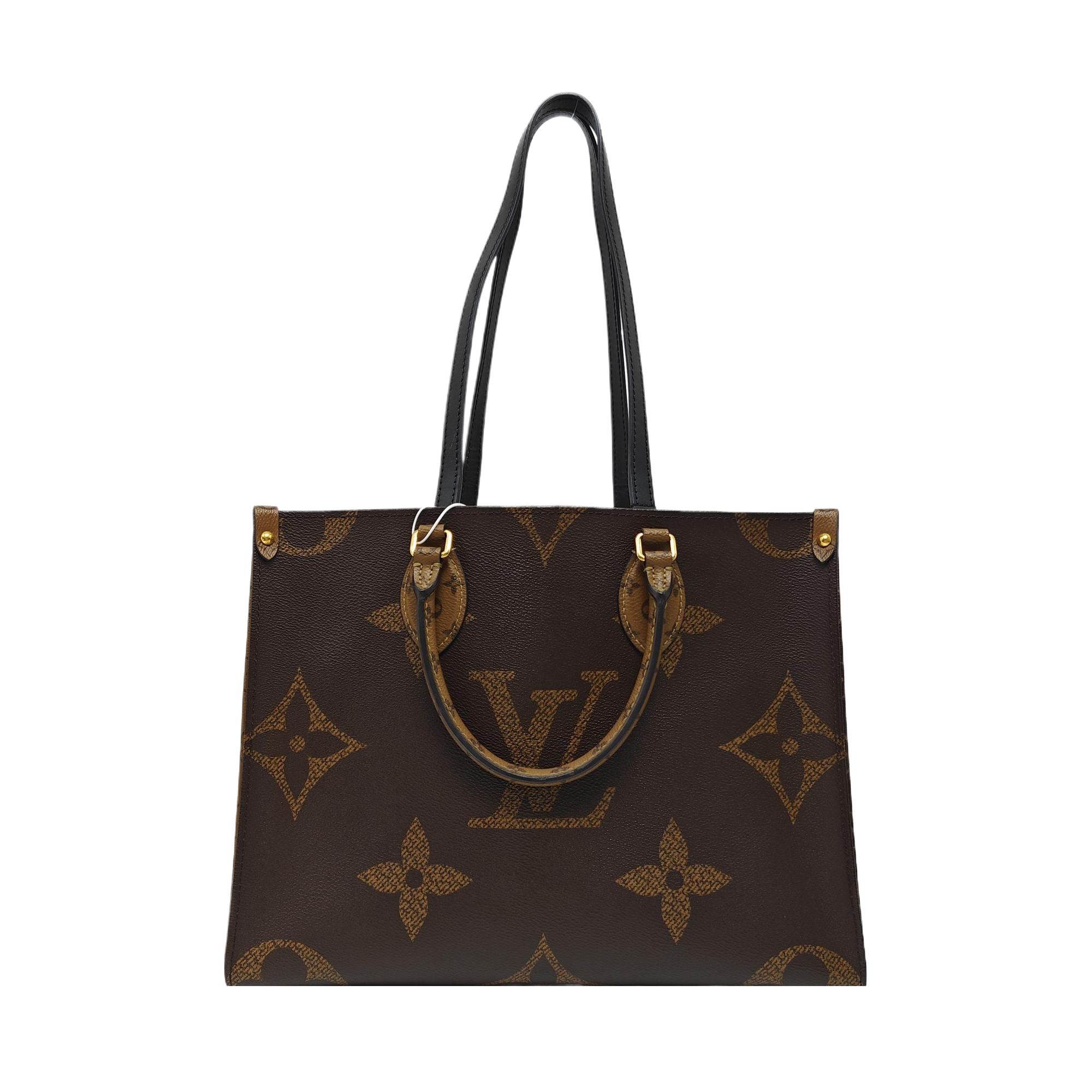 ONTHEGO MM Monogram Coated Canvas Brown