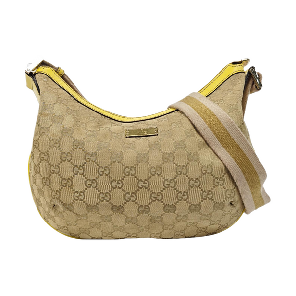Monogram Coated Canvas Shoulder Bag Beige