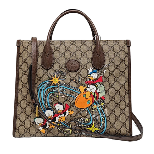 Disney X Gucci Monogram Coated Canvas Beige