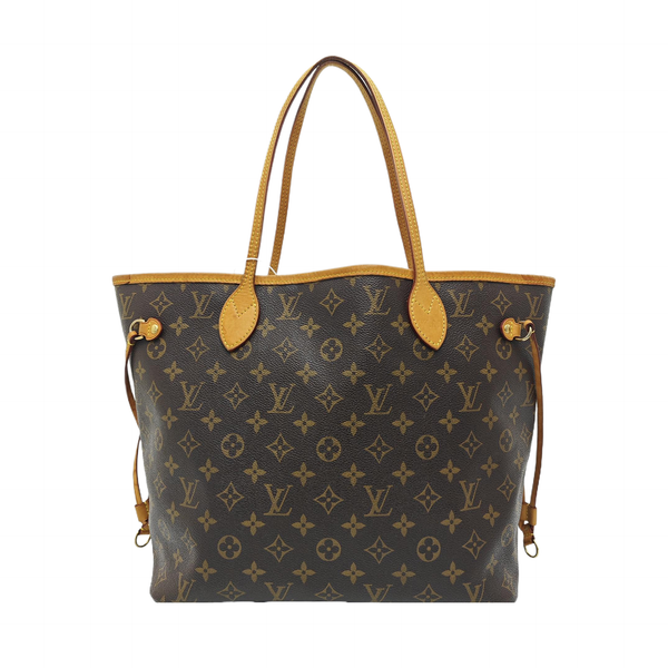 NEVERFULL MM Monogram Coated Canvas Brown