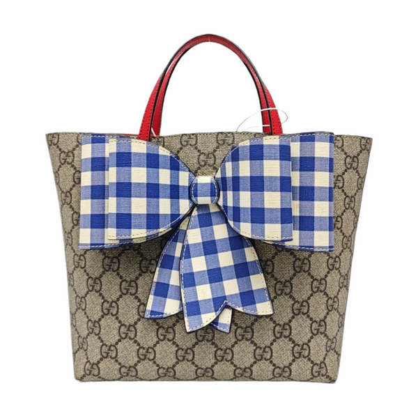 Children’s GG Bucket Monogram Coated Canvas Beige