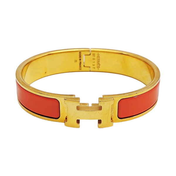 Clic H Metal Gold Bangle