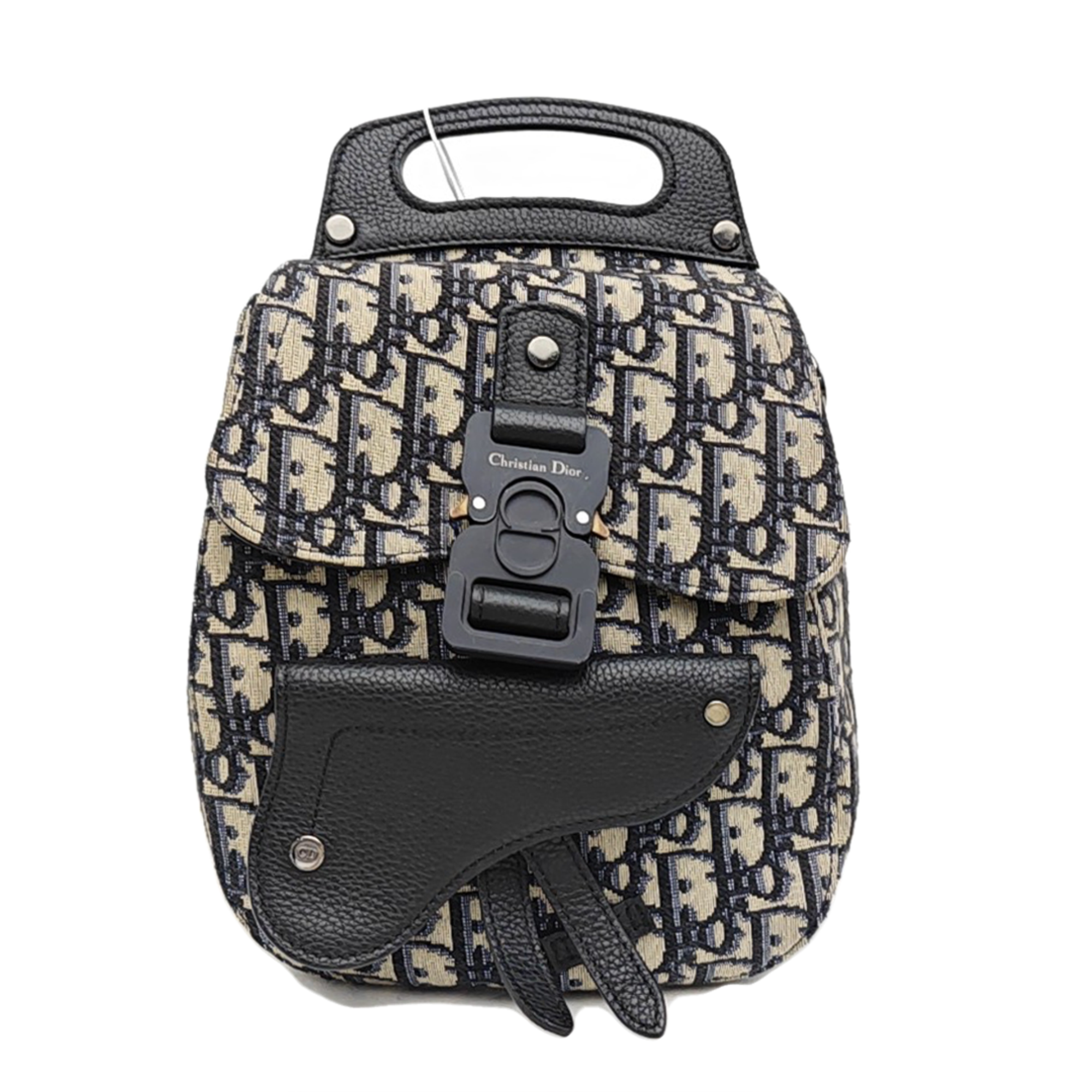 Saddle Mini Oblique Canvas Blue