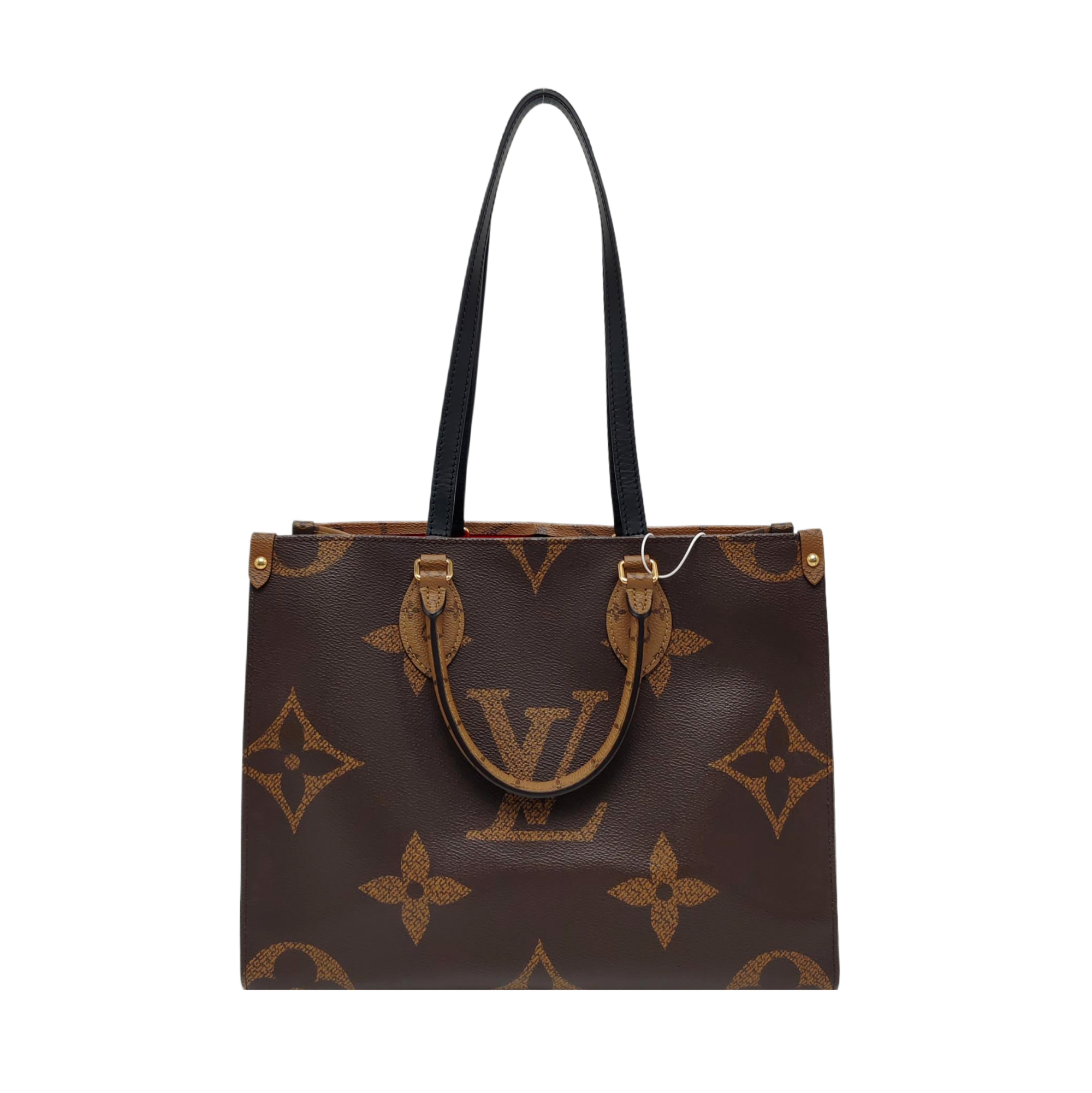 Authenticated pre-owned  ONTHEGO MM Monogram Coated Canvas Brown - Tote Bag at Looply