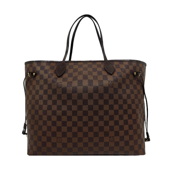 NEVERFULL GM Damier Ebene Coated Canvas Brown