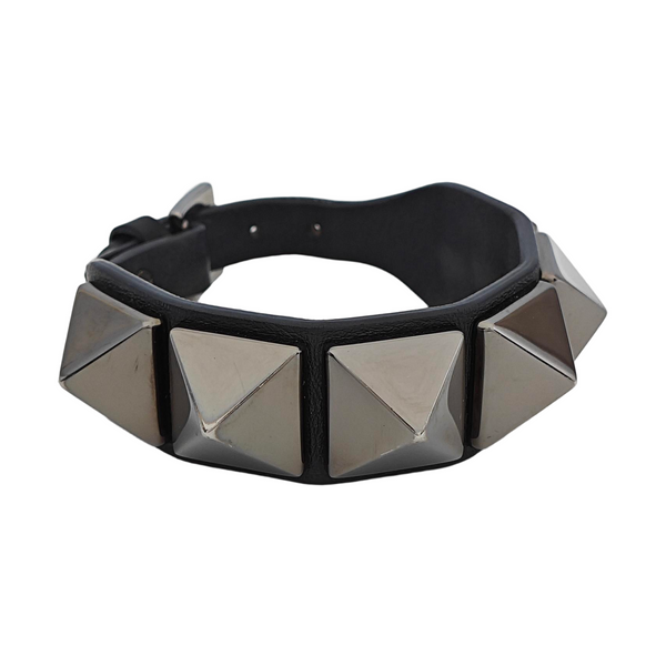 Leather Black Bangle