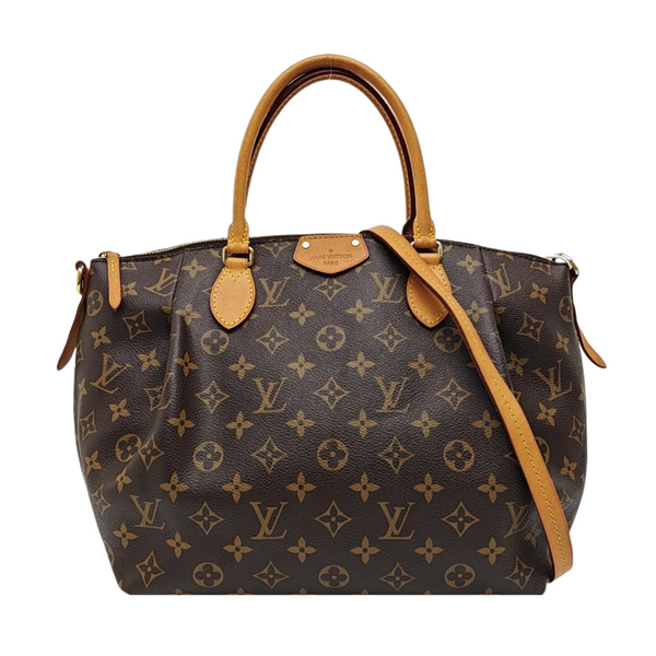 TURENNE MM Monogram Coated Canvas Brown