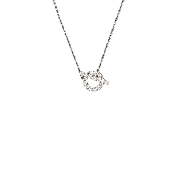 Finesse 18k White Gold Silver Necklace