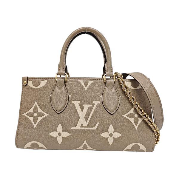 ONTHEGO EAST WEST PM Monogram Calfskin Gray