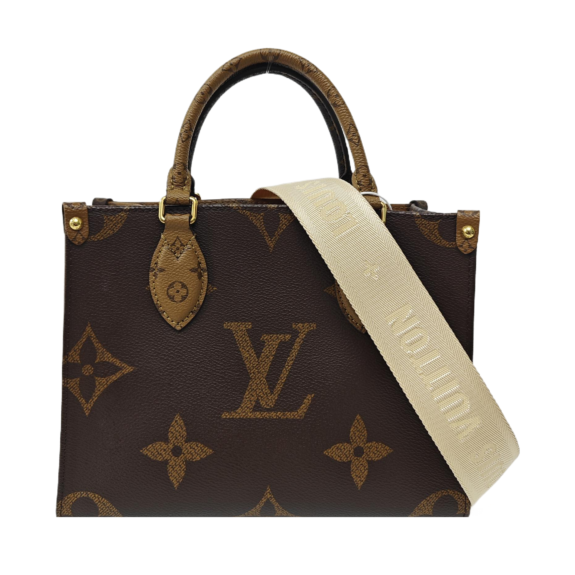 ONTHEGO PM Monogram Coated Canvas Brown