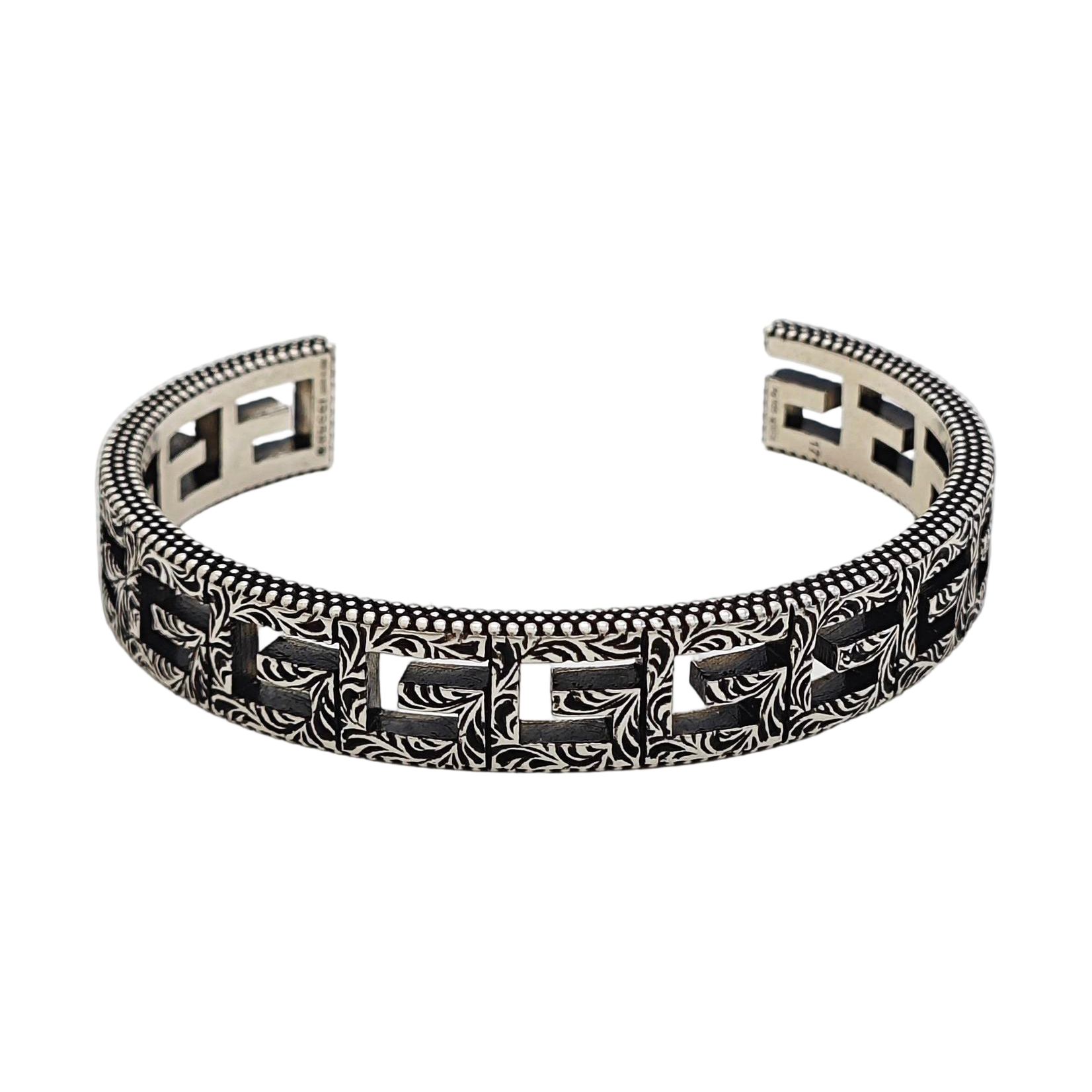 Double G 925 Sterling Silver Bangle