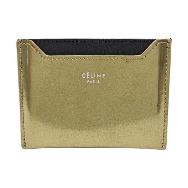 Patent Leather Card Holder Yellow