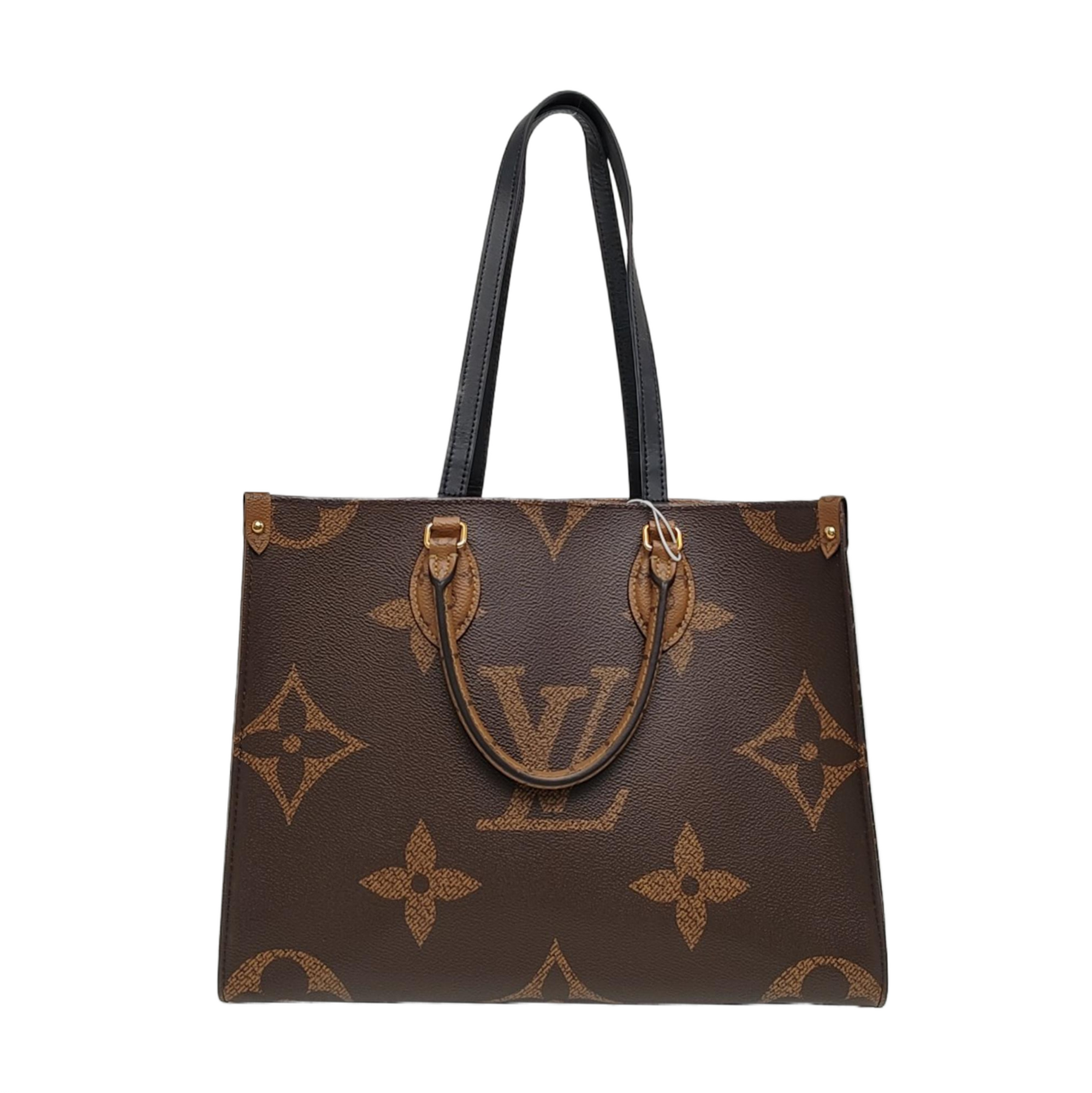 ONTHEGO MM Monogram Coated Canvas Brown