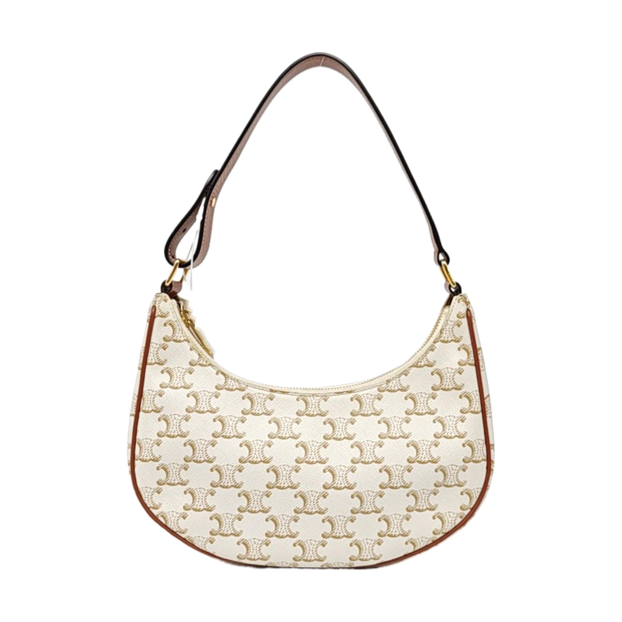 Authenticated pre-owned  AVA Coated Canvas Beige - Top Handle Bag at Looply