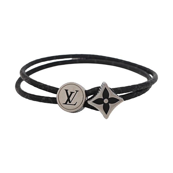 Coated Canvas Black Bangle