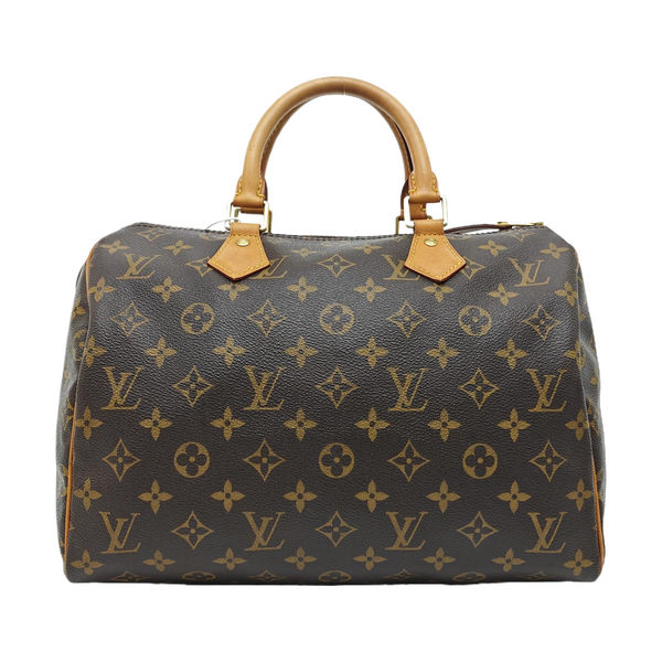 SPEEDY 30 Monogram Coated Canvas Brown