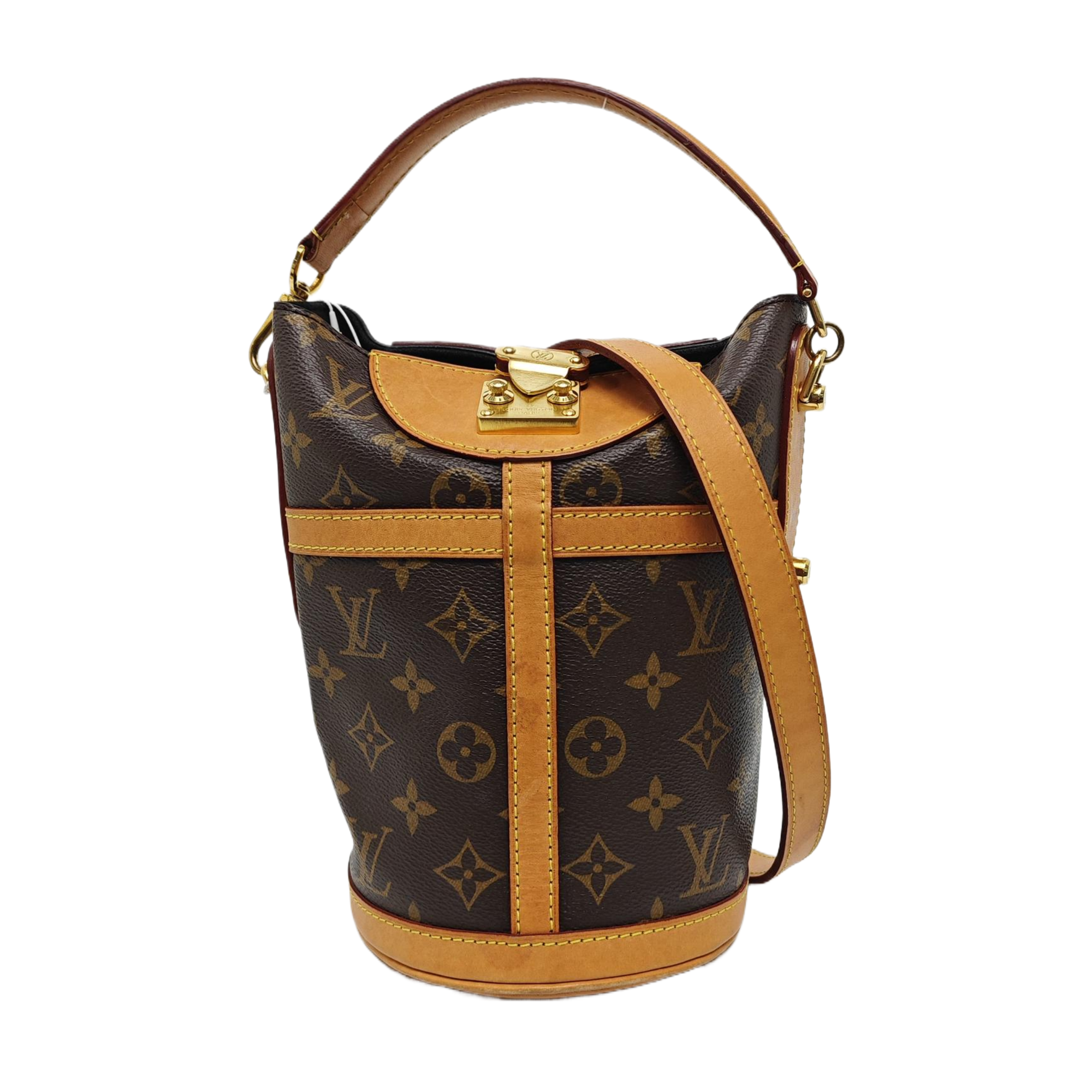 DUFFLE Monogram Coated Canvas Brown