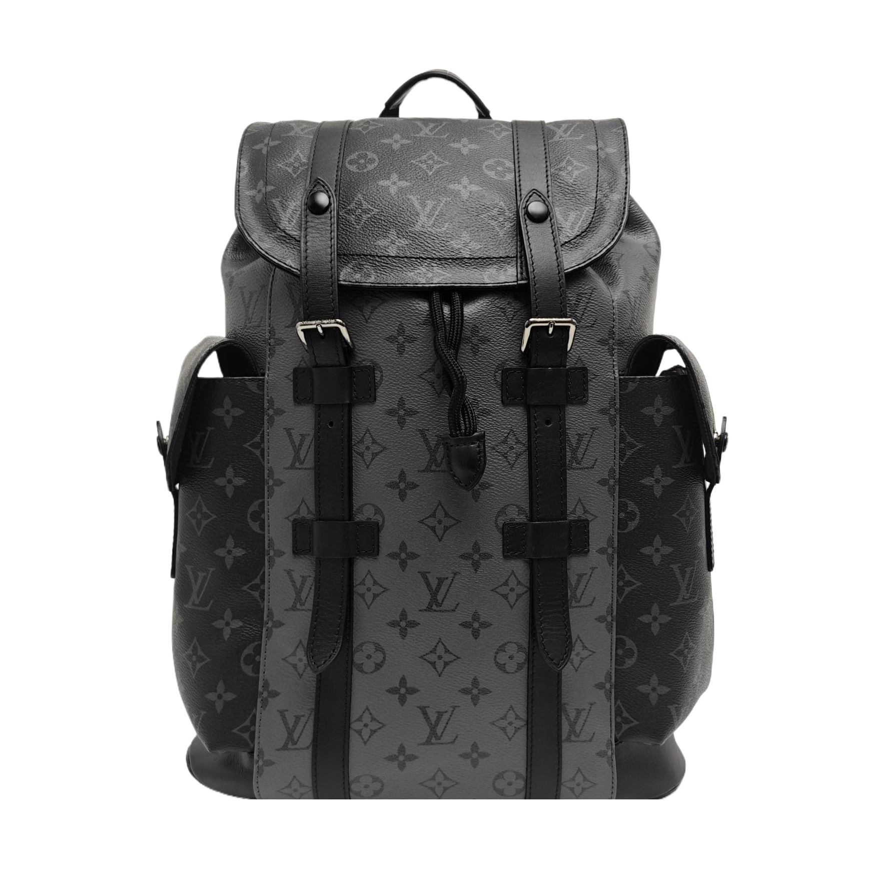CHRISTOPHER Monogram Coated Canvas Gray