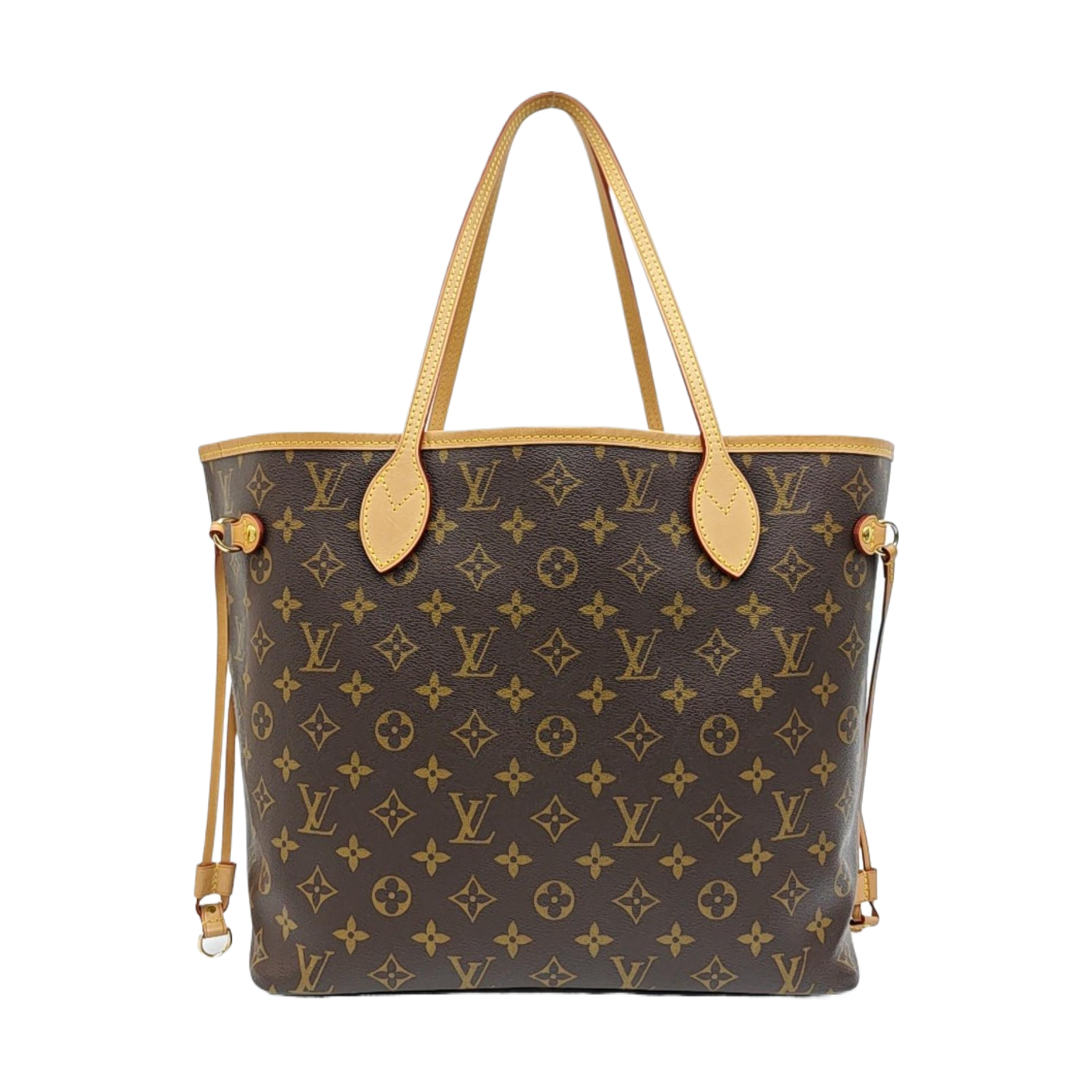 NEVERFULL MM Monogram Coated Canvas Brown