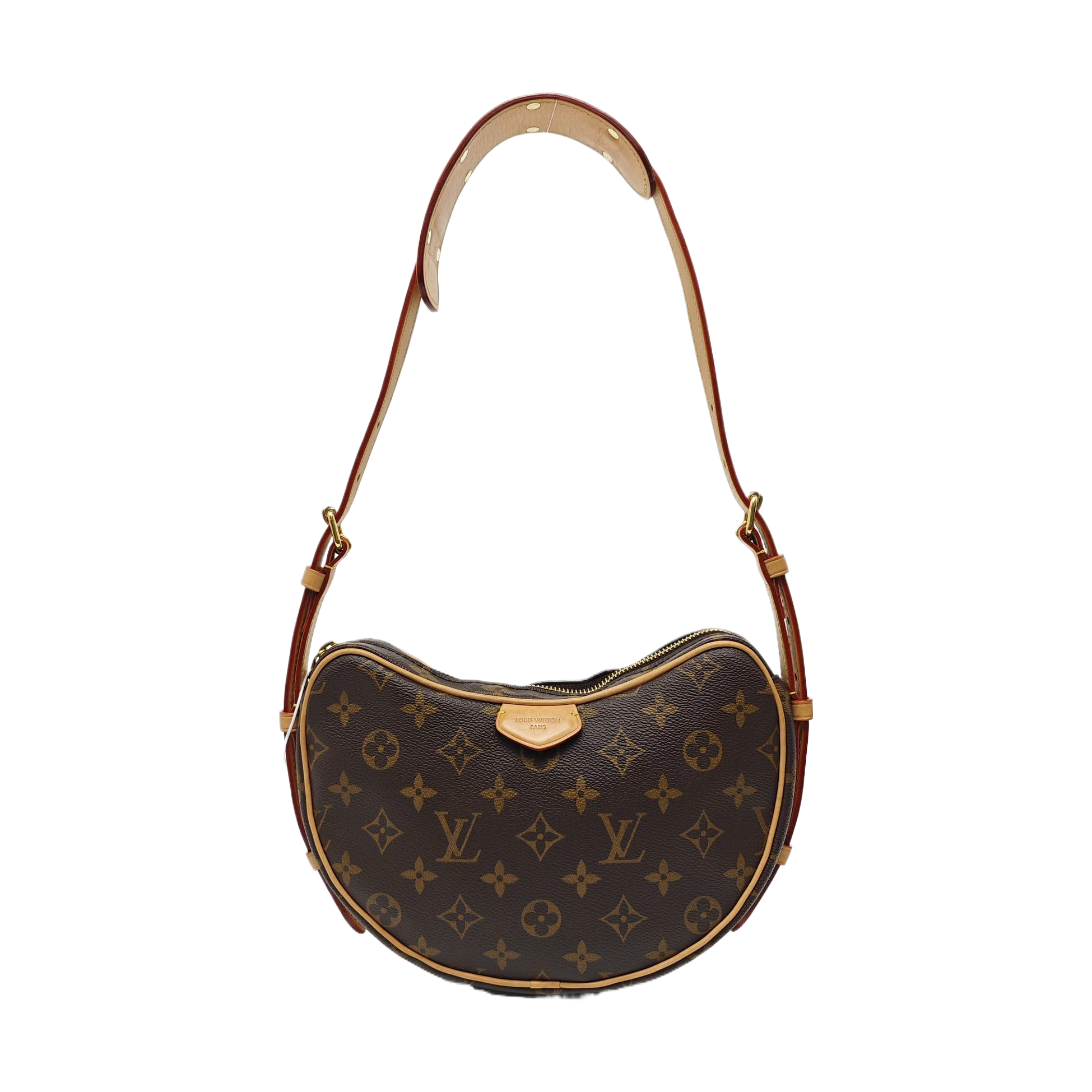 CROISSANT Monogram Coated Canvas Brown